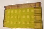 Parrot Green with Royal Purple Gold Zari Woven Traditional Semi Silk Saree - Image 3