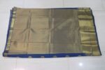 Royal Blue Gold Zari Woven Traditional Silk Saree with Temple Border - Image 4