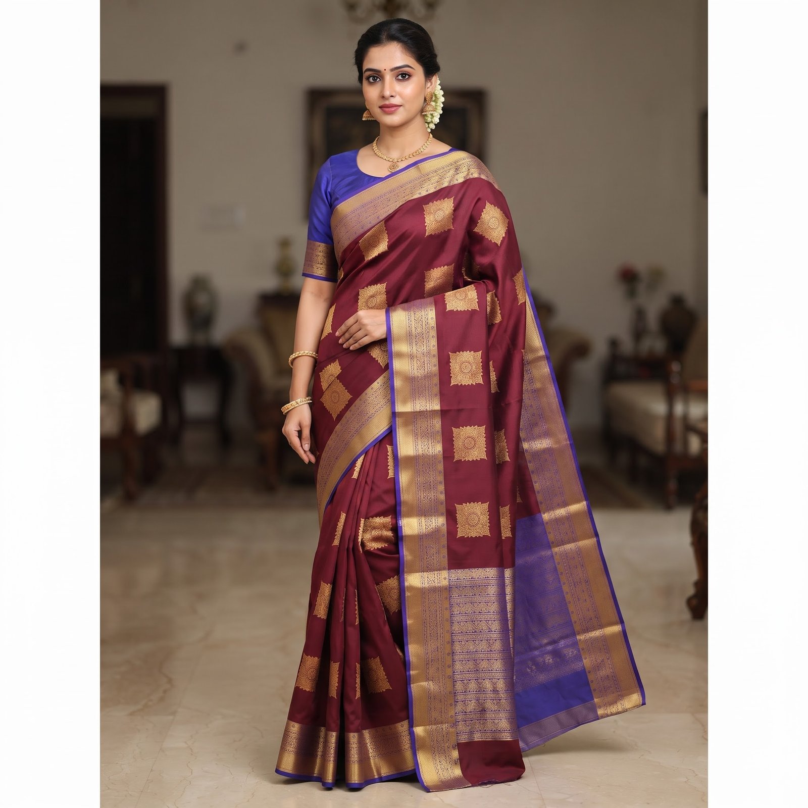 16 SEMI SILK SAREES - Image 1
